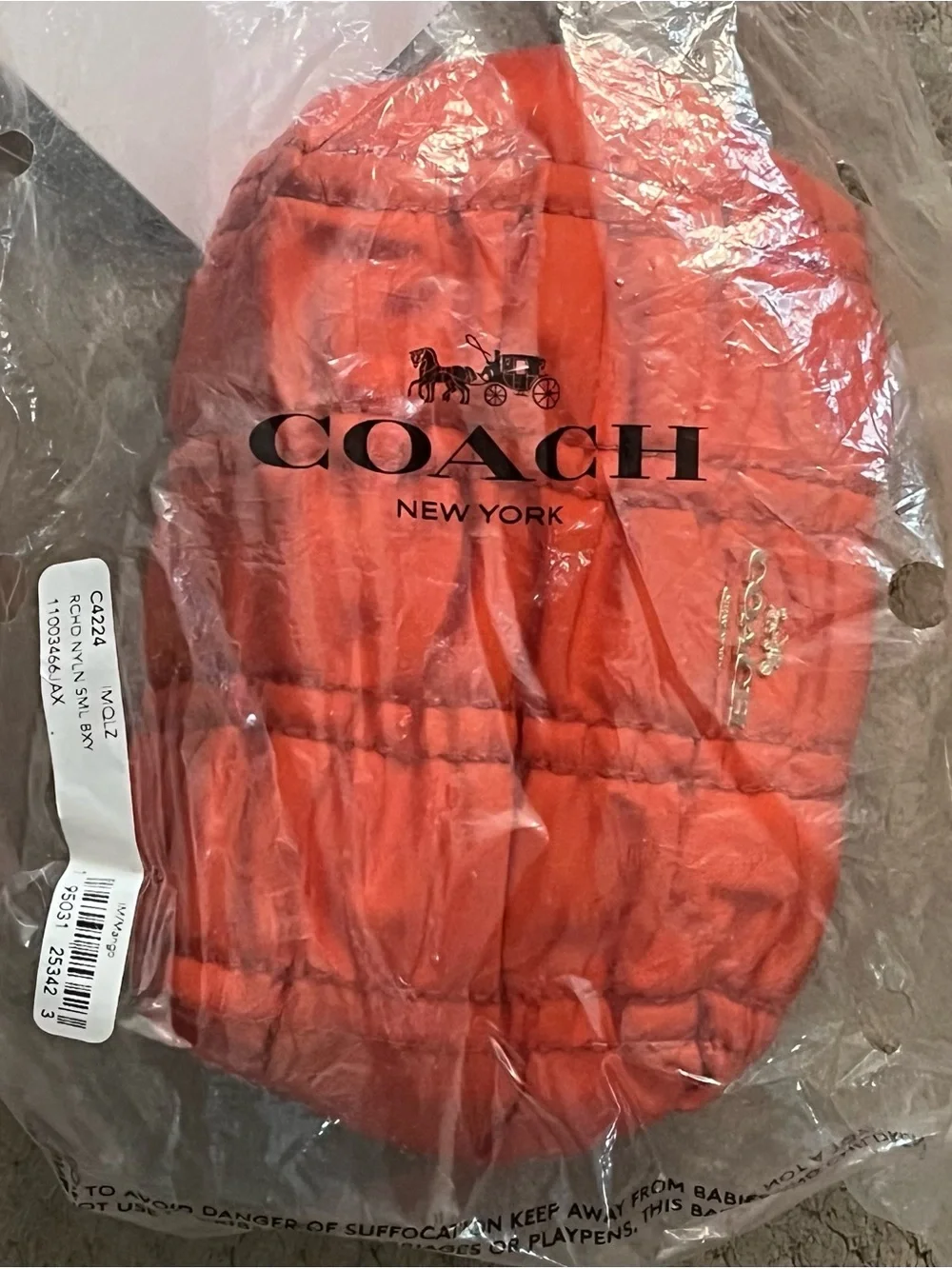 Coach Small Boxy Cosmetic Case C4224 IM/Mango